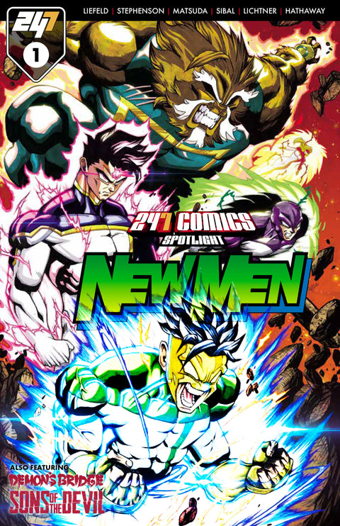 247 COMICS Presents / Spotlight #1 Cover F - NEWMEN Manga Var Tokyopop Brian Buccellato Larry Hama Mario Foccillo