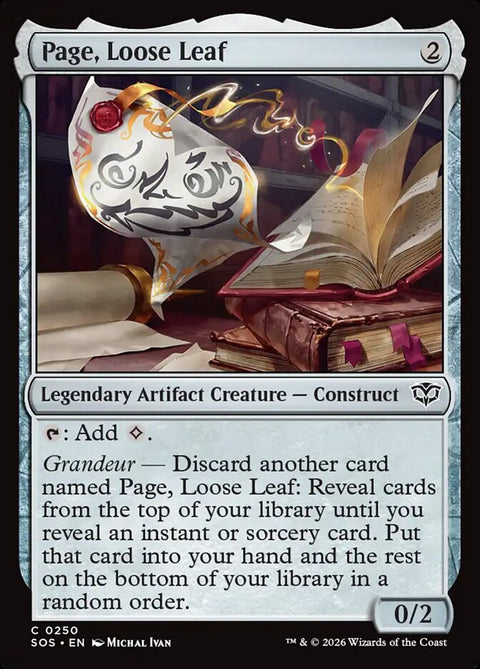 Page, Loose Leaf (Foil)