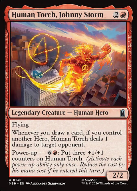 Human Torch, Johnny Storm (Foil)