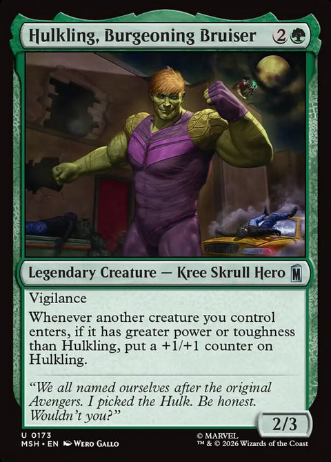 Hulkling, Burgeoning Bruiser (Foil)