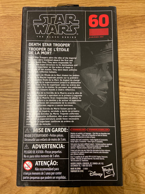 Star Wars: The Black Series - #60 Death Star Trooper (2018) Disney / Hasbro 6 in