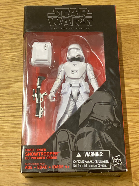 Star Wars: The Black Series - #12 First Order Snowtrooper (2016) Disney / Hasbro 6 in