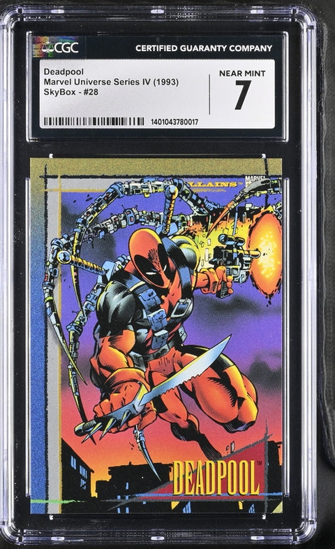 Marvel Universe Series IV - Deadpool #28 (CGC 7.0) (1993) SkyBox SkyBox Buy & Sell Comics Online Comic Shop Toronto Canada