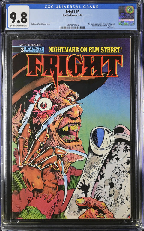 Fright #3 (CGC 9.8) (1988) 1st Freddie in comics
