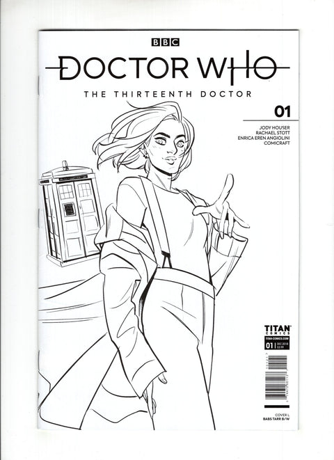 Doctor Who: The Thirteenth Doctor #1 (Cvr L) (2018) Babs Tarr B&W Variant L Babs Tarr B&W Variant Buy & Sell Comics Online Comic Shop Toronto Canada