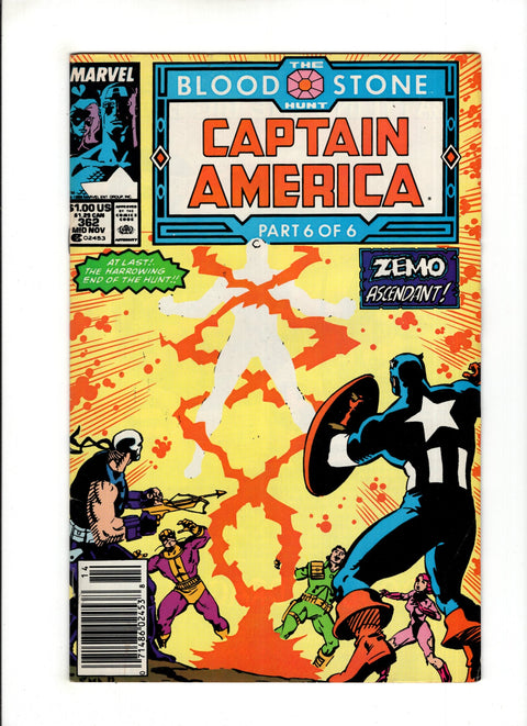 Captain America, Vol. 1 #362 (1989) Newsstand Buy & Sell Comics Online Comic Shop Toronto Canada