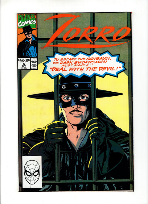 Zorro (Marvel) #5 (1991) Buy & Sell Comics Online Comic Shop Toronto Canada