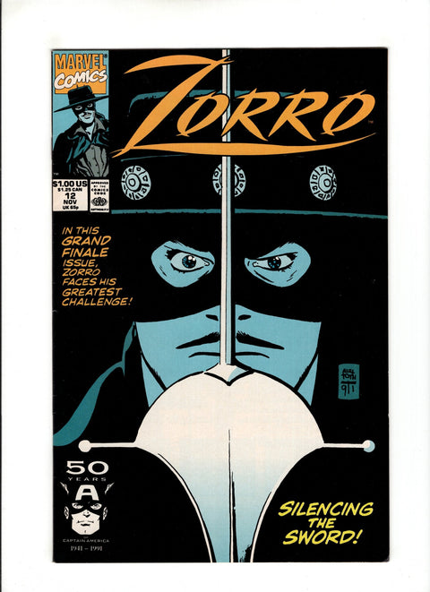 Zorro (Marvel) #12 (1991) Buy & Sell Comics Online Comic Shop Toronto Canada