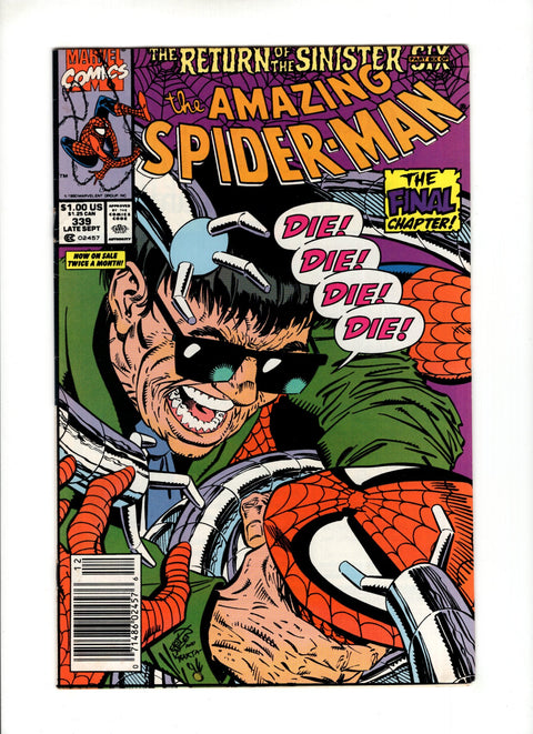 The Amazing Spider-Man, Vol. 1 #339 (1990) Buy & Sell Comics Online Comic Shop Toronto Canada