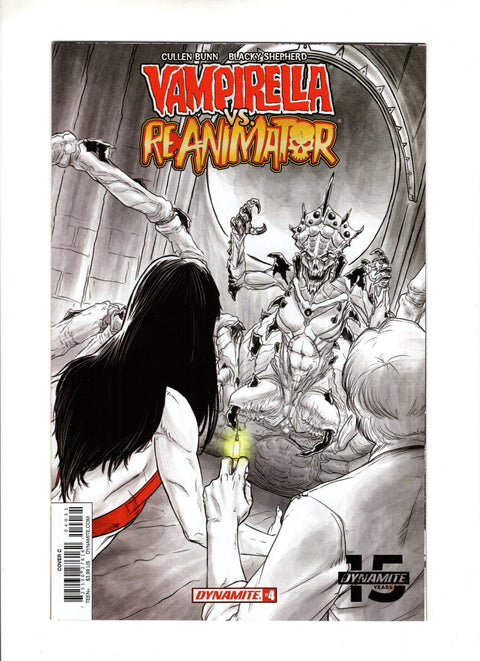 Vampirella vs. Reanimator #4 (Cvr C) (2019) Variant Blacky Shepherd Cover C Variant Blacky Shepherd Cover Buy & Sell Comics Online Comic Shop Toronto Canada