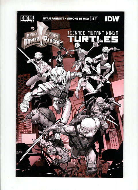 Mighty Morphin Power Rangers / Teenage Mutant Ninja Turtles, Vol. 1 #1 (Cvr G) (2020) Dan Mora Unlockable B&W Variant G Dan Mora Unlockable B&W Variant Buy & Sell Comics Online Comic Shop Toronto Canada