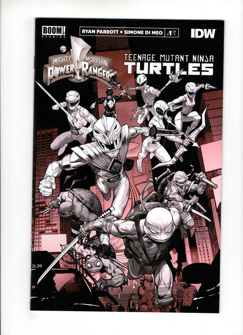 Mighty Morphin Power Rangers / Teenage Mutant Ninja Turtles, Vol. 1 #1 (Cvr G) (2020) Dan Mora Unlockable B&W Variant G Dan Mora Unlockable B&W Variant Buy & Sell Comics Online Comic Shop Toronto Canada