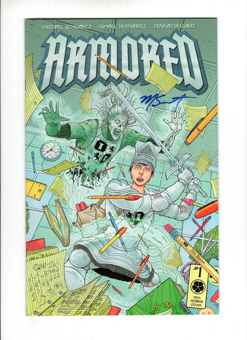 Armored #1 (Cvr A) (2024) ** Signed by Michael Schwartz ** Blue