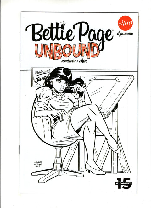 Bettie Page: Unbound #10 (Cvr J) (2020) Anthony Marques B&W Variant J Anthony Marques B&W Variant Buy & Sell Comics Online Comic Shop Toronto Canada