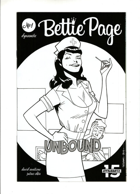 Bettie Page: Unbound #1 (Cvr G) (2019) Incentive David Williams B&W Variant G Incentive David Williams B&W Variant Buy & Sell Comics Online Comic Shop Toronto Canada