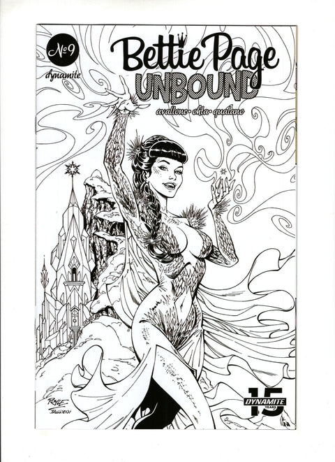 Bettie Page: Unbound #9 (Cvr H) (2020) Incentive John Royle B&W Variant H Incentive John Royle B&W Variant Buy & Sell Comics Online Comic Shop Toronto Canada