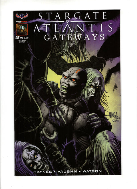 Stargate Atlantis: Gateways #3 (Cvr B) (2017) Variant Andrew Mangum Villains Subscription Cover B Variant Andrew Mangum Villains Subscription Cover Buy & Sell Comics Online Comic Shop Toronto Canada