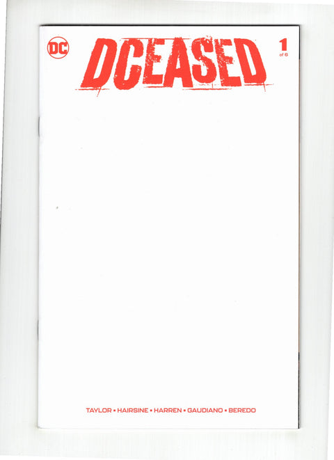 DCeased #1 (2019) Variant Blank Cover Variant Blank Cover Buy & Sell Comics Online Comic Shop Toronto Canada