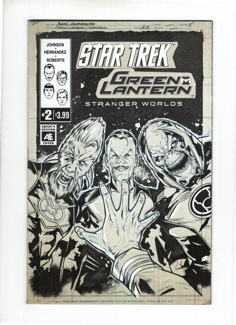 Star Trek / Green Lantern, Vol. 2 #2 (Cvr B) (2016) Variant Angel Hernandez Artists Edition Cover B Variant Angel Hernandez Artists Edition Cover Buy & Sell Comics Online Comic Shop Toronto Canada