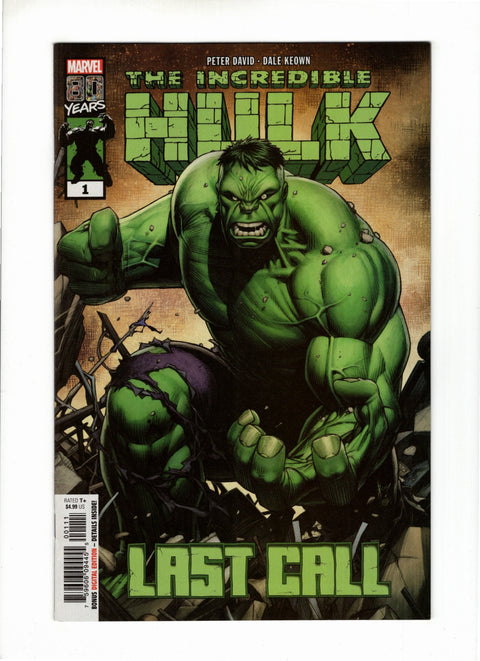 The Incredible Hulk: Last Call #1 (Cvr A) (2019) Regular Dale Keown A Regular Dale Keown Buy & Sell Comics Online Comic Shop Toronto Canada