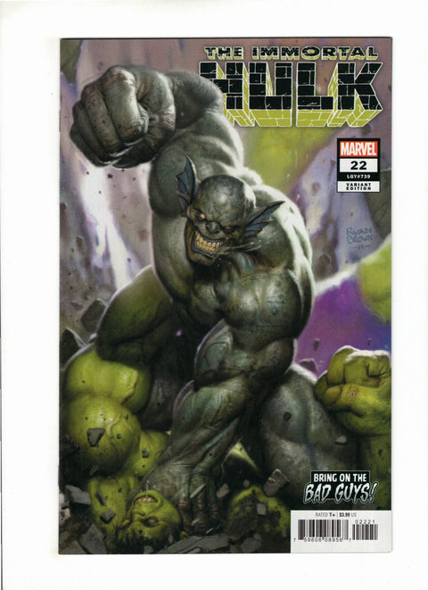 The Immortal Hulk #22 (Cvr B) (2019) Variant Ryan Brown Bring On The Bad Guys B Variant Ryan Brown Bring On The Bad Guys Buy & Sell Comics Online Comic Shop Toronto Canada
