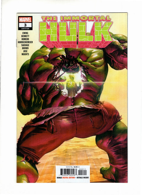 The Immortal Hulk #3 (Cvr A) (2018) Regular Alex Ross A Regular Alex Ross Buy & Sell Comics Online Comic Shop Toronto Canada