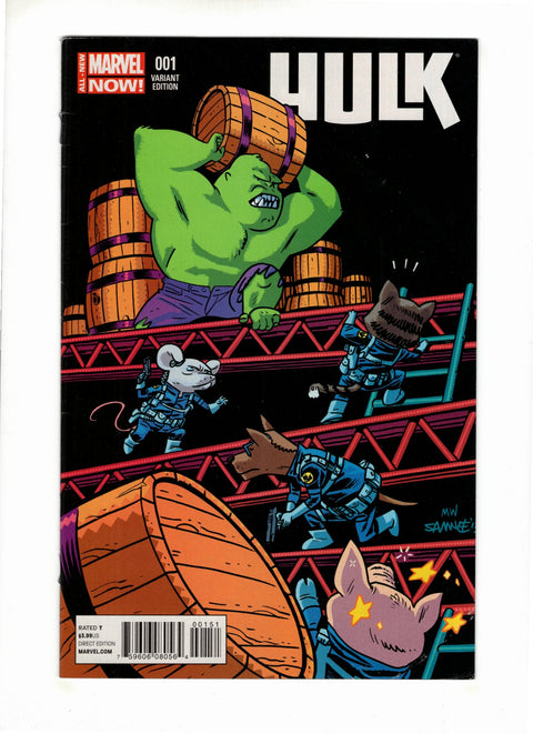 Hulk, Vol. 2 #1 (Cvr D) (2014) Chris Samnee Donkey Kong Variant D Chris Samnee Donkey Kong Variant Buy & Sell Comics Online Comic Shop Toronto Canada