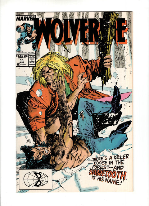 Wolverine, Vol. 2 #10 (1989) 1st Fight vs Sabretooth 1st Fight vs Sabretooth Buy & Sell Comics Online Comic Shop Toronto Canada