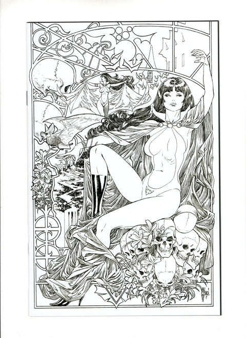 Vampirella, Vol. 6 #6 (Cvr AC) (2019) 21 Copy March B&W Virgin Incentive AC 21 Copy March B&W Virgin Incentive Buy & Sell Comics Online Comic Shop Toronto Canada