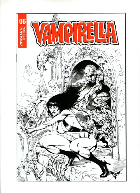 Vampirella, Vol. 6 #6 (Cvr O) (2019) Roberto Castro Black & White O Roberto Castro Black & White Buy & Sell Comics Online Comic Shop Toronto Canada