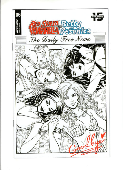 Red Sonja and Vampirella Meet Betty and Veronica #6 (Cvr G) (2019) 20 Copy Braga B&w Incentive G 20 Copy Braga B&w Incentive Buy & Sell Comics Online Comic Shop Toronto Canada