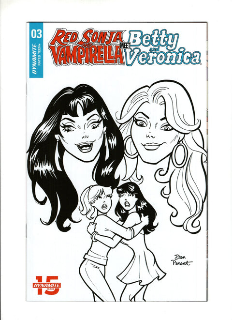 Red Sonja and Vampirella Meet Betty and Veronica #3 (Cvr F) (2019) 10 Copy Parent B&w Incentive F 10 Copy Parent B&w Incentive Buy & Sell Comics Online Comic Shop Toronto Canada
