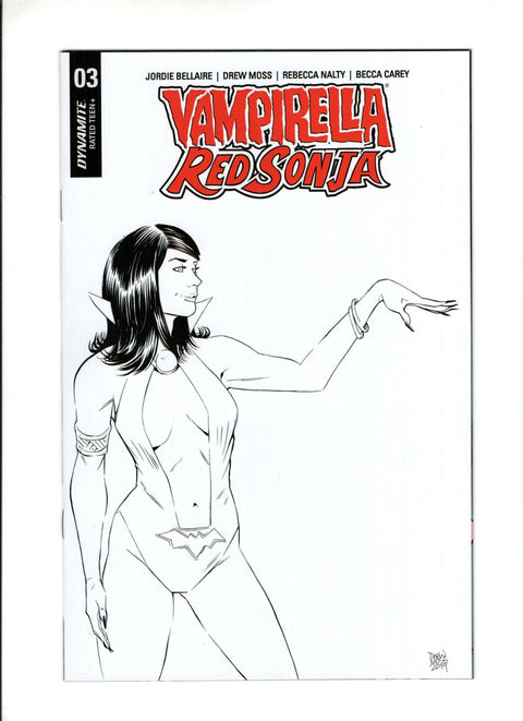 Vampirella / Red Sonja #3 (Cvr F) (2019) 10 Copy Moss B&w Incentive F 10 Copy Moss B&w Incentive Buy & Sell Comics Online Comic Shop Toronto Canada