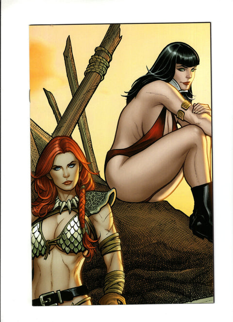 Vampirella / Red Sonja #2 (Cvr O) (2019) FOC Incentive Sneak Peak Virgin Variant O FOC Incentive Sneak Peak Virgin Variant Buy & Sell Comics Online Comic Shop Toronto Canada