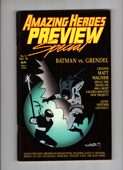 Amazing Heroes Preview Special #11 (1990) Buy & Sell Comics Online Comic Shop Toronto Canada