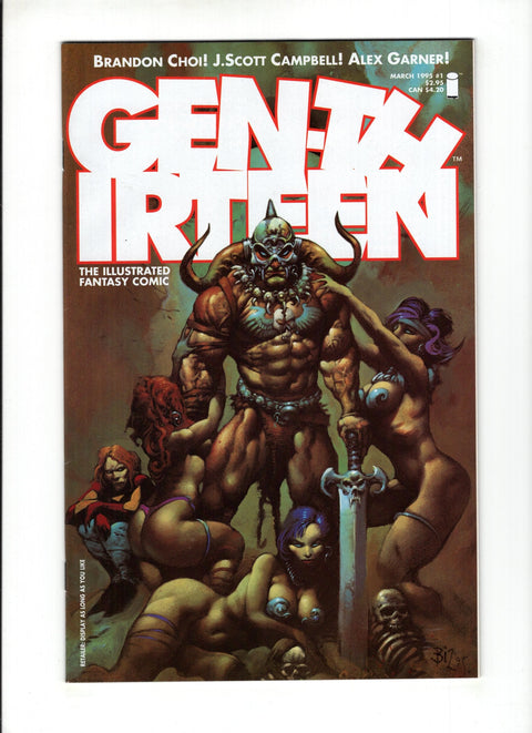 Gen 13, Vol. 2 #1 (Cvr E) (1995) Simon Bisley Barbari-GEN Variant E Simon Bisley Barbari-GEN Variant Buy & Sell Comics Online Comic Shop Toronto Canada