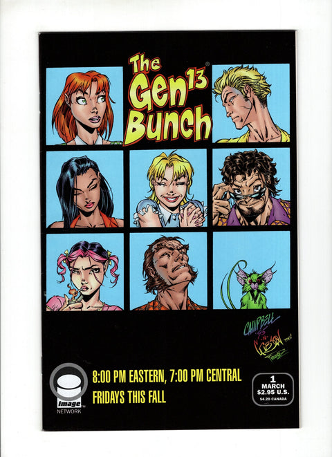 Gen 13, Vol. 2 #1 (Cvr I) (1995) J. Scott Campbell Brady Bunch Homage I J. Scott Campbell Brady Bunch Homage Buy & Sell Comics Online Comic Shop Toronto Canada