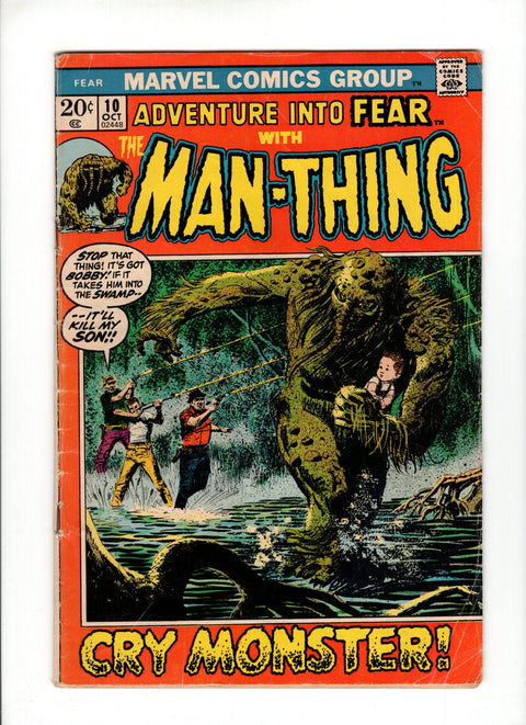 Fear #10 (1972) 1st Solo Man-Thing 1st Solo Man-Thing Buy & Sell Comics Online Comic Shop Toronto Canada