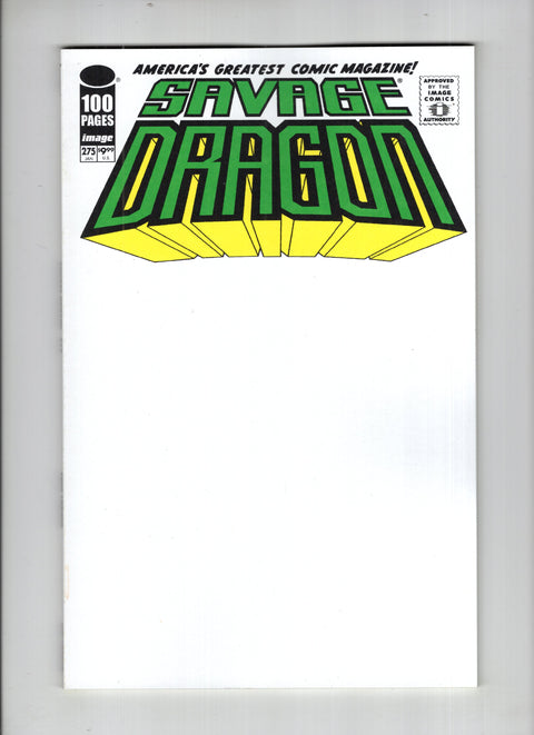 Savage Dragon, Vol. 2 #275 (Cvr D) (2025) Blank Variant