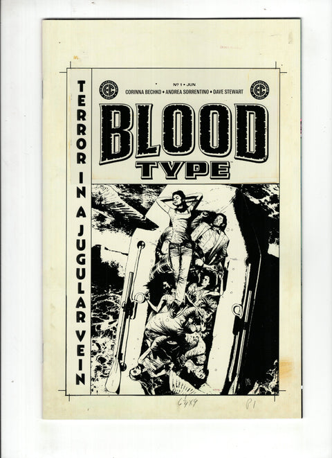 Blood Type #1 (Cvr E) (2025) 1:20 Andrea Sorrentino B&w Artist Edition Incentive