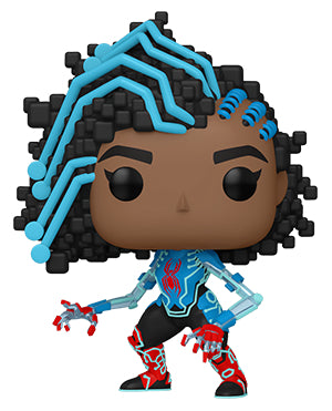 Pop Vinyl Spider-Man Across Spiderverse Spider-Byte Vin Fig