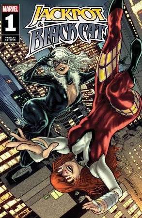 Jackpot & Black Cat 1 Comic Emilio Laiso Foil Variant Marvel Comics 2024