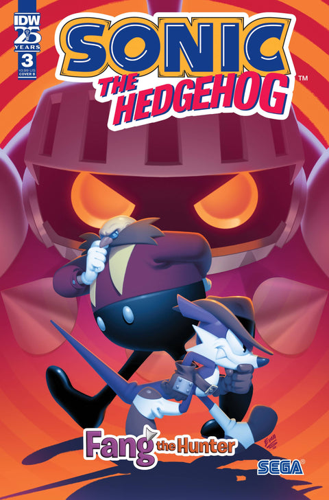 Sonic The Hedgehog: Fang the Hunter 3 Comic Evan Stanley Variant IDW Publishing 2024