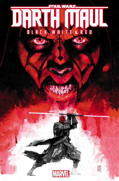Star Wars: Darth Maul - Black, White & Red 1 Comic Alex Maleev Regular Marvel Comics 2024