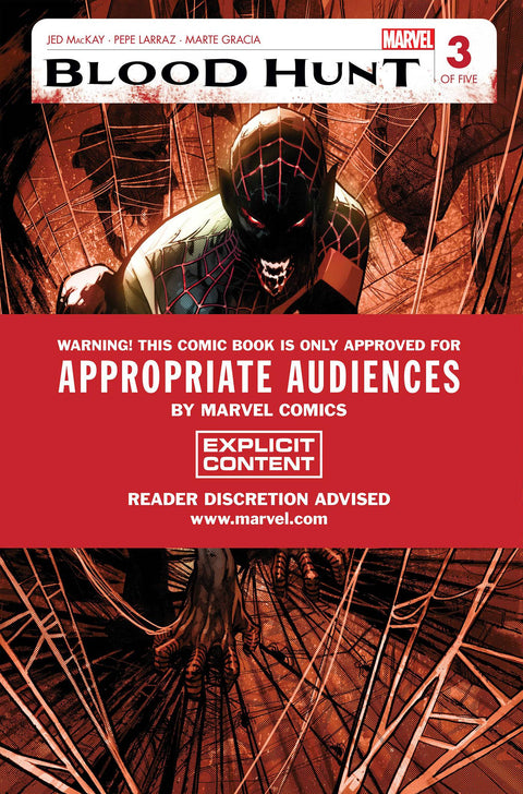 Blood Hunt - Red Band 3 Comic Pepe Larraz Regular Marvel Comics 2024