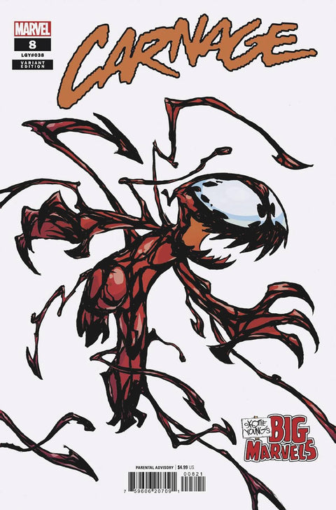Carnage, Vol. 4 8 Comic Skottie Young Big Marvel Variant Marvel Comics 2024