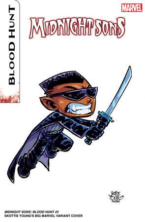 Midnight Sons: Blood Hunt 2 Comic Skottie Young Big Marvel Variant Marvel Comics 2024