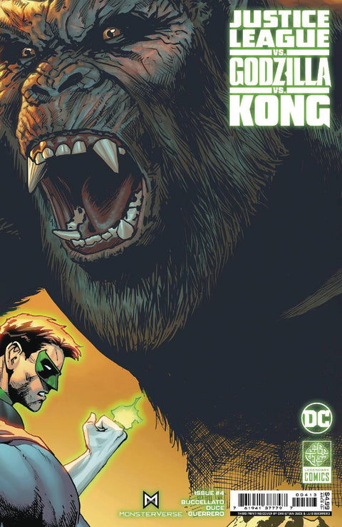 Justice League vs. Godzilla vs. Kong 4 Comic 3rd Printing Christian Duce DC Comics 2024