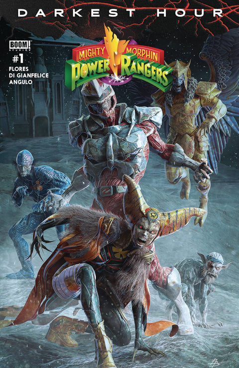 MMPR: Darkest Hour 1 Comic Björn Barends Zombie Variant Boom! Studios 2024