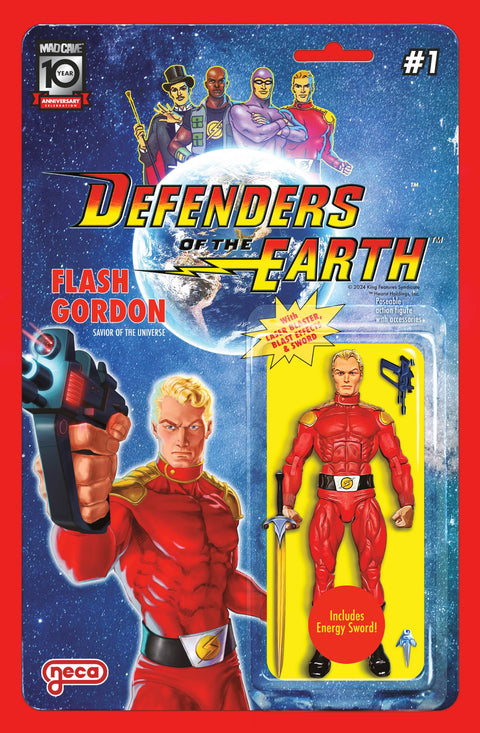 Defenders of the Earth 1 Comic Action Figure Variant Mad Cave Studios 2024